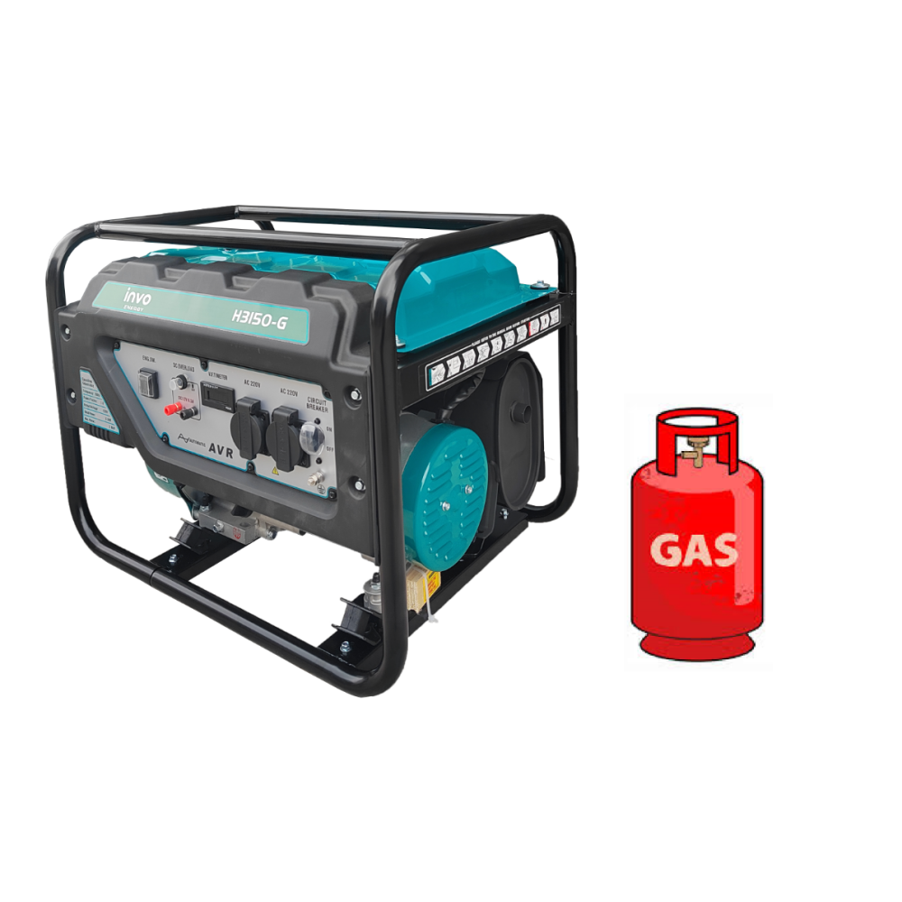 Генератор ГАЗ/бензиновий INVO H3500-G 2.8/3.0 кВт