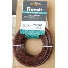 Ліска тримерна "Квадрат Dual 2,4*15м" Revolt