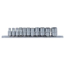 Набір шестигранних насадок 1/4" на планці 11шт CrV SIGMA (6003401)