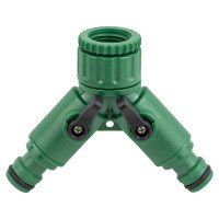 Кран розподільний із адаптерами 1/2" 2-а виходу в/р 1/2"×3/4" (ABS) GRAD (5016885)