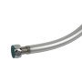 Шланг для душу 1/2" PVC 3-х шаровий з підшипником сріблястий 150см AQUATICA XB-0173 (9791611)