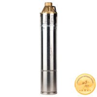Вихровий насос 0.75кВт H 58(34)м Q 45(20)л/хв Ø96мм 10м кабелю AQUATICA 4SKm100M (778311)