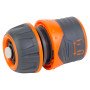 Конектор 1/2" швидкознімний для шланга 1/2" аквастоп із замком (ABS+TPR) FLORA (5015434)