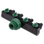 Кран розподільний із адаптерами 1/2" 4-е виходи в/р 1/2"×3/4" (ABS) GRAD (5016905)
