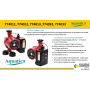 Насос циркуляційний з термодатчиком 65Вт Hmax 4м Qmax 63л/хв Ø1" 130мм + гайки Ø¾" AQUATICA (774011)