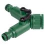 Кран розподільний із адаптерами 1/2" 2-а виходу в/р 1/2"×3/4" (ABS) GRAD (5016885)