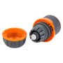 Конектор 1/2" швидкознімний для шланга 1/2" аквастоп із замком (ABS+TPR) FLORA (5015434)