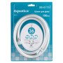 Шланг для душу 1/2" PVC 3-х шаровий з підшипником сріблястий 150см AQUATICA XB-0173 (9791611)